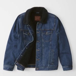 A&F Sherpa Denim Jacket